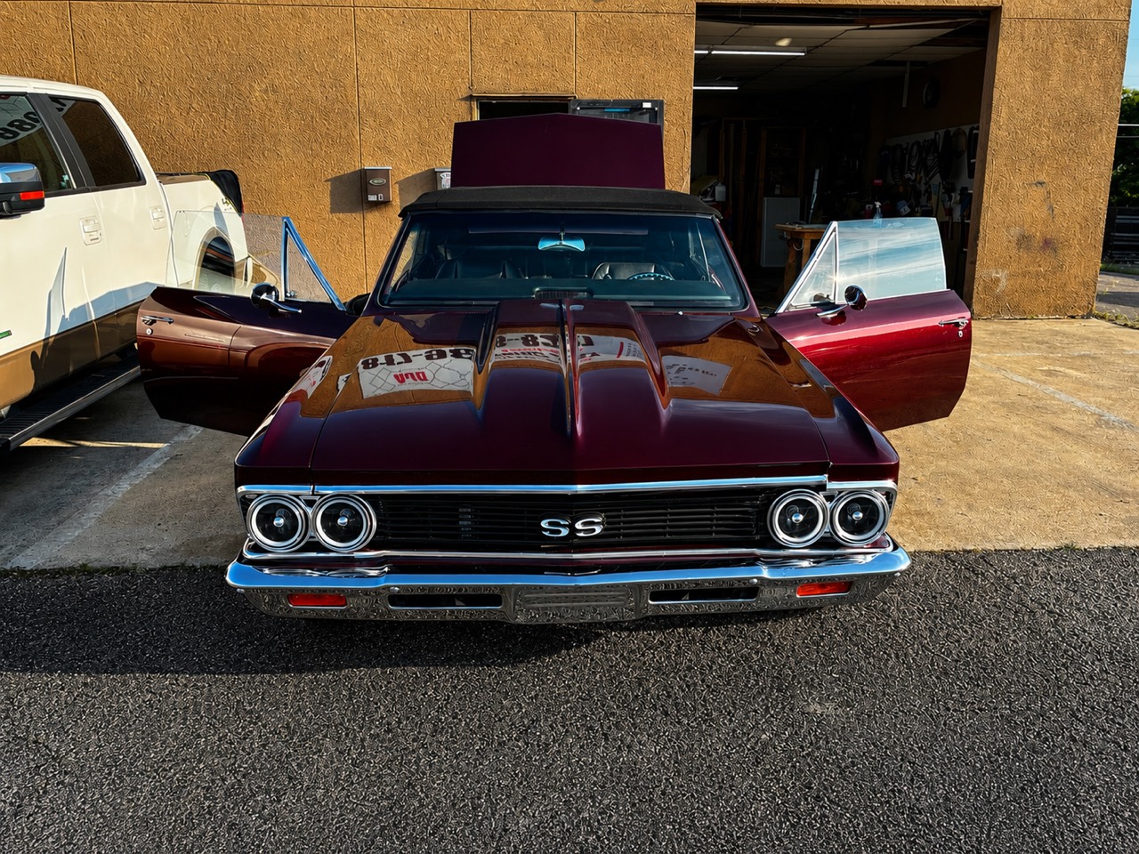 Freshly detailed classic Chevrolet at the Adaptive Detailing shop